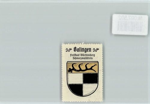 Balingen Vignette Wappen Kaffee Hag ca 1920-1940