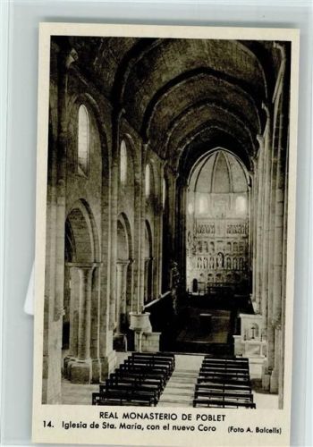 Monestir de Santa Maria de Poblet Kirche St.Maria mit neuem Chor Iglesia de Sta. Maria con el nuevo Coro Innenaufnahme