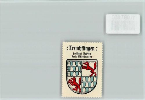 Treuchtlingen Vignette Wappen Kaffee Hag ca 1920-1940