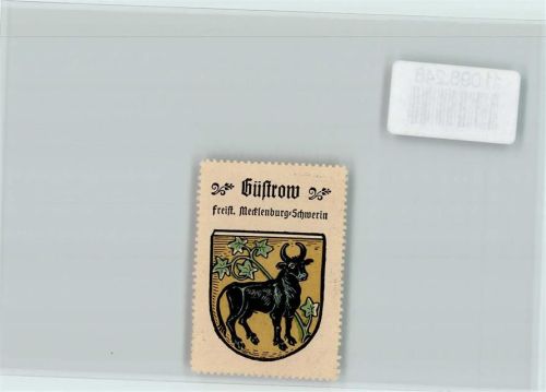 Güstrow Vignette Wappen Kaffee Hag ca 1920-1940