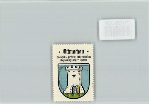 Ottmachau Vignette Wappen Kaffee Hag ca 1920-1940
