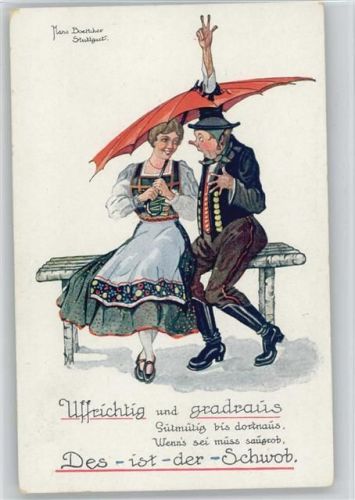 Nr. 211 - Trachten - Regenschirm -