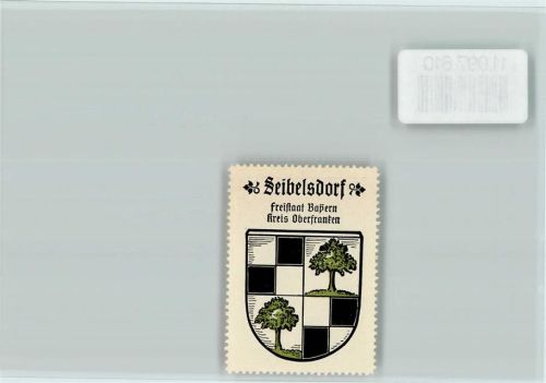 Seibelsdorf Vignette Wappen Kaffee Hag ca 1920-1940