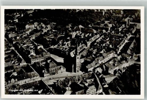 Erlangen Fliegeraufnahme Freigegeben d. R.L.M.