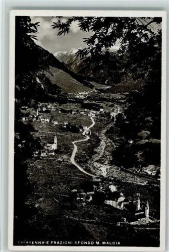 Chiavenna Gesamtansicht mit M.Maloia