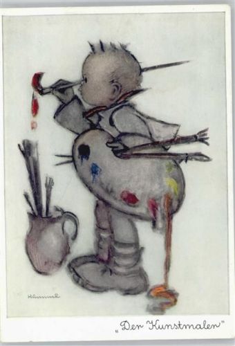 1970 Nr. 5671 AK Verlag Müller - Der Kunstmaler Farbpalette