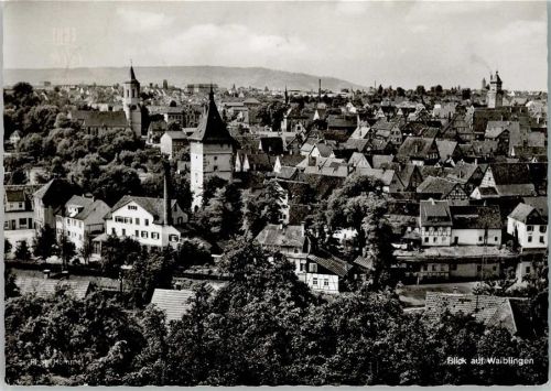 71332 W7050 Waiblingen , Rems - Blick auf Waiblingen