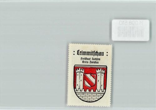 Crimmitschau Wappen Vignette Wappen Kaffee Hag ca 1920-1940