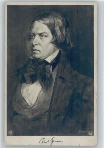 Robert Schumann - sign Trumpf Verlag NPG Nr. 1778 Foto AK
