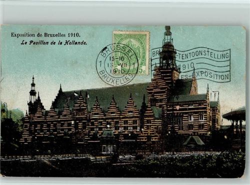 Exposition 1910 - Pavillon de la Hollande AK
