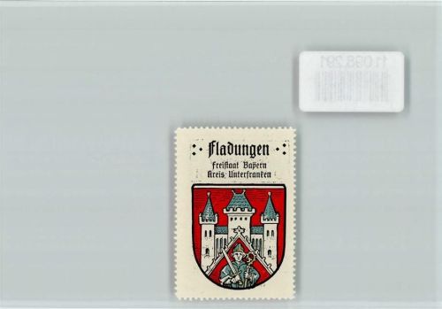 Fladungen Vignette Wappen Kaffee Hag ca 1920-1940