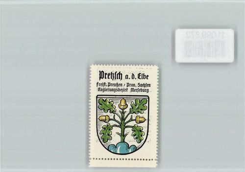 Pretzsch Vignette Wappen Kaffee Hag ca 1920-1940