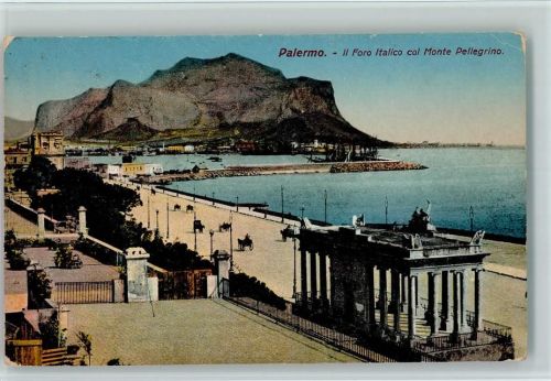 Palermo Il Foro Italico col Monte Pelegrino