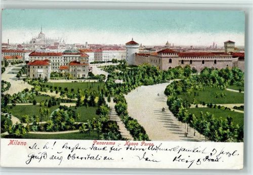 Milano 1904 Panorama Nuovo Parco