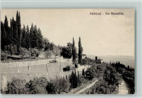 Fiesole Via Mantellini Straßenbahn