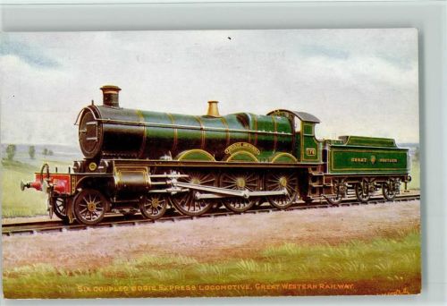 Six Coupled Bogie Express Lokomotive Great Western Railway Viscount Churchill von 1905 AK