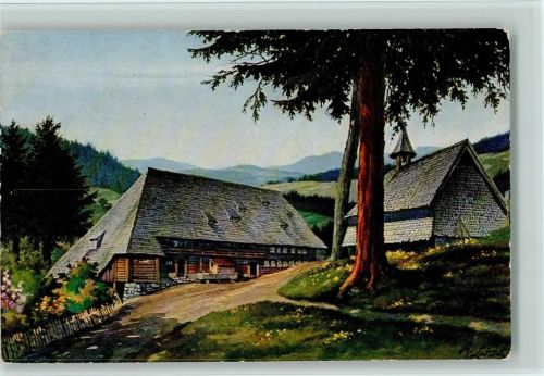 Im Hochschwarzwald, sign Karl Lederle , Elchlepp Nr. 3 AK