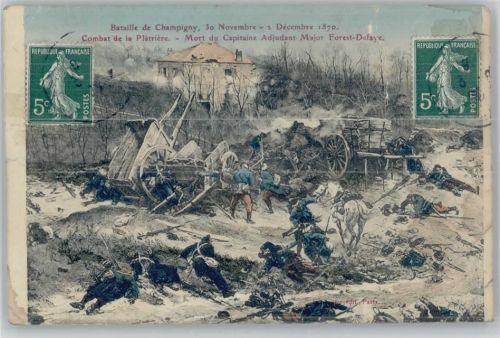 Frankreich 1870 - Bataille de Champigny - Mort du Capitaine Major Forest Defaye