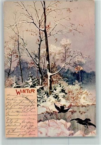 1900 Winter AK Gute Erhaltung
