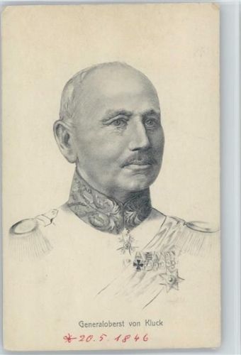 Generaloberst Kluck mit Orden und Abzeichen