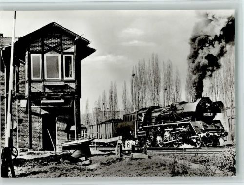 O6822 Schwarza Lok 41 1150 mit Güterzug in Rudolstadt Schwarza Frühjahr 1982 AK Lokomotive