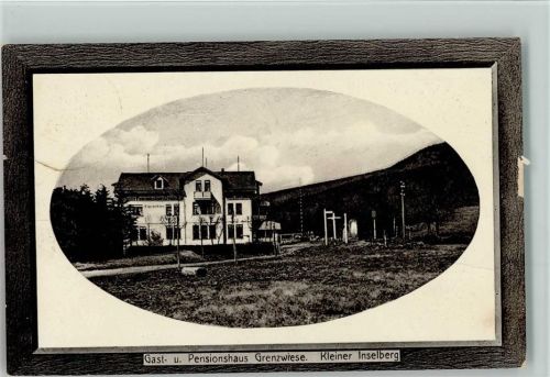 Brotterode Pension Grenzwiese - Kleiner Inselberg 1911 AK