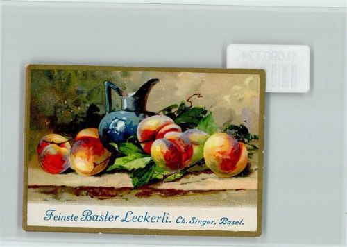 Basel 1905 Feinste Basler Leckerli - Firma Singer , Litho , Stilleben