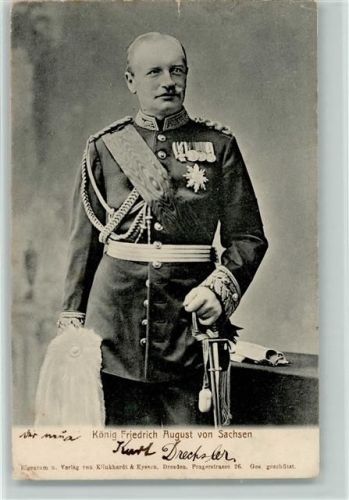 1904 König Friedrich August in Parade Uniform
