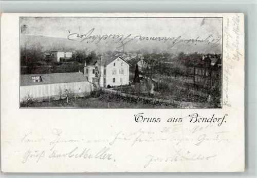 Bendorf 1901 Teilansicht AK