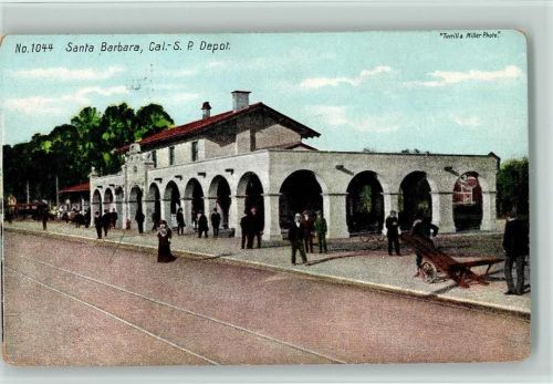 Santa Barbara, Cal. Depot ca 1910 AK USA