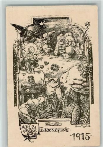 Zweite Feld Weihnacht - Den Kameraden der 6. Armee die Bayr. Kartenfelddruckerei