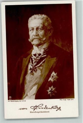 Reichspräsident - Photograph Hugo Vogel