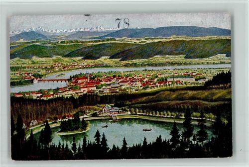 Bad Säckingen mit Bergsee nach Gemälde
