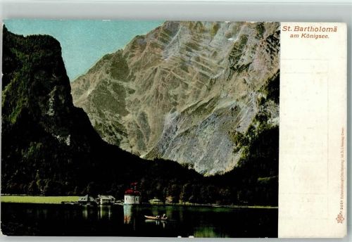 Königssee St. Bartholomä 1899 AK