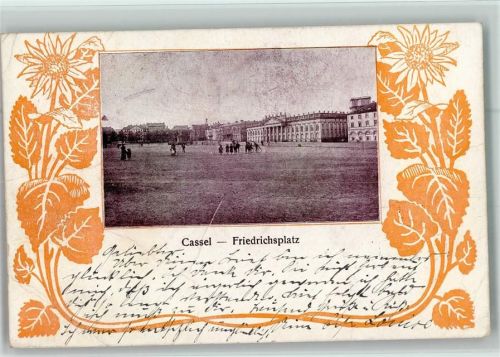 Kassel 1900 Friedrichsplatz Schmuckrahmen