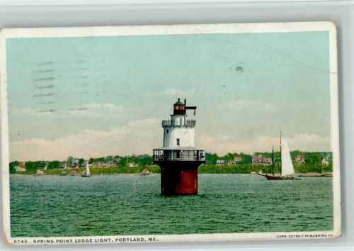 1935 Sprung Point Ledge Light AK Flecken , Eckknick