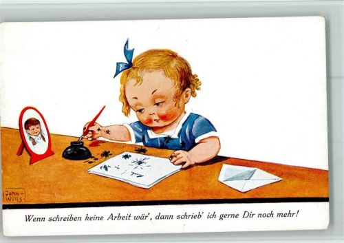 Serie 8458-2 sign John Wills - Brief schreiben AK