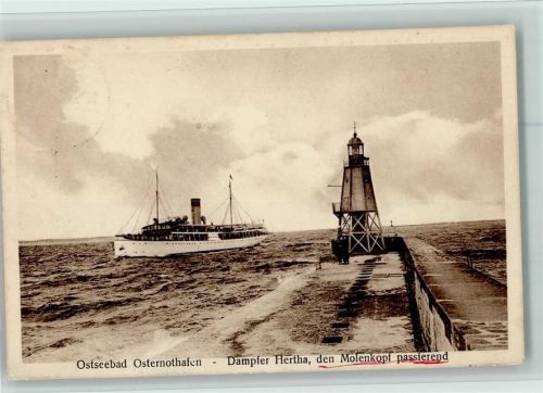 1933 Dampfer Hertha AK Küstenschiffe