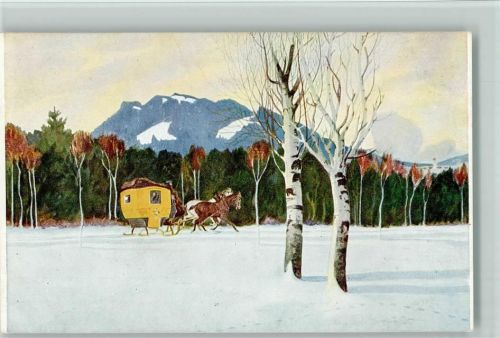 Jugend Postkarte Serie XXIV, Nr. 6 von L. Hoess - Neujahrspost
