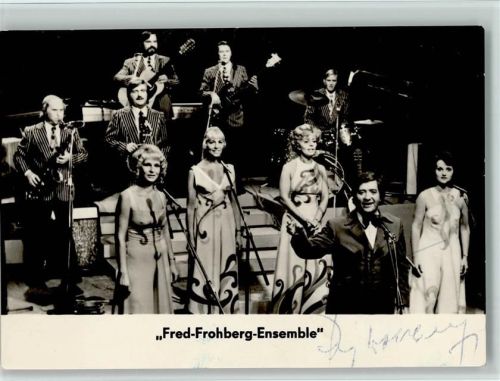 Fred Frohberg Ensemble Original Autogramm
