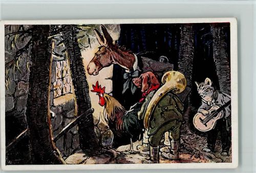 Luftfahrerdank - Tierfabelkarte Nr. 140 von Karl Wagner