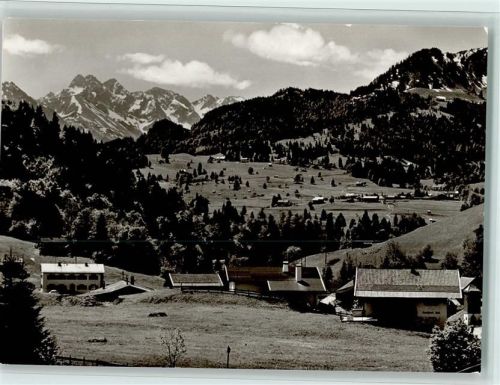 Oberstdorf Ortsansichten Tiefenbach und Kornau mit Mädelegruppe Schlappolt Schönblick