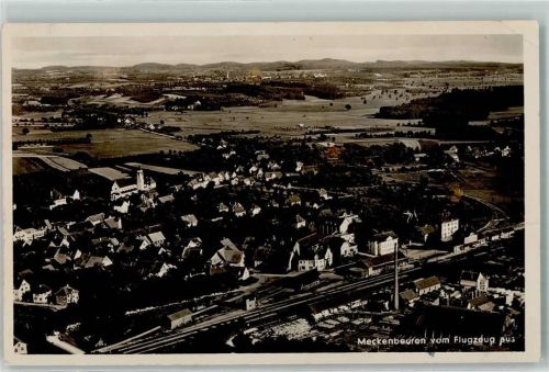 Meckenbeuren Bahnhofanlage Fliegeraufnahme