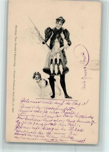Serie VIII Nr. 5646 - Pelzmode, Jagdhund 1899 AK