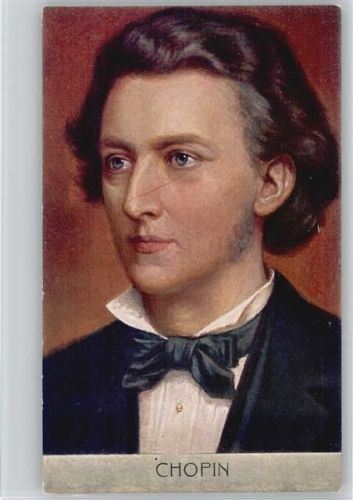 Chopin - Verlag MS Nr. 5 ca 1905 AK Chopin, F. Künstlerkarte