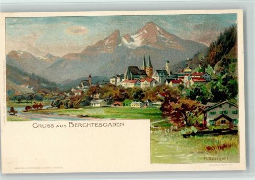 Berchtesgaden Nr. 233 Sign. H. Deuchert , Sehr gute Erhaltung AK