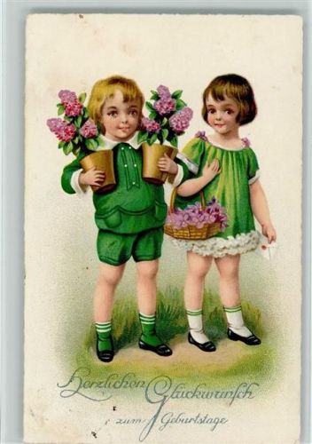 1903 Kinder als Gratulanten AK