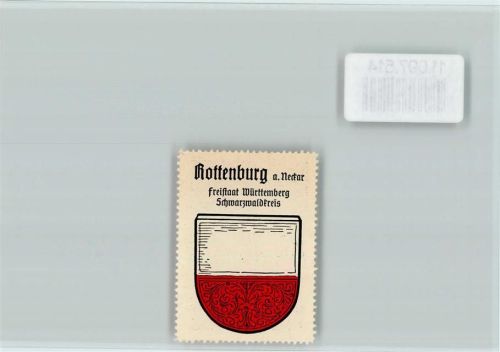 Rottenburg Vignette Wappen Kaffee Hag ca 1920-1940