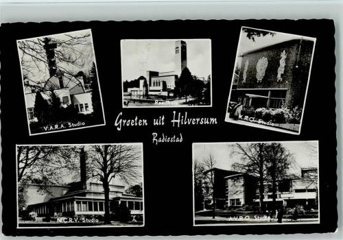 Hilversum Radiostad Foto versch. Bilder 1960 AK