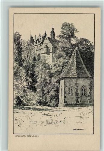 Eisenbach Schloss sign. Otto Ubbelohde